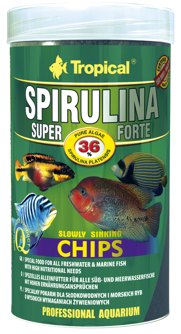 Tropical Spirulina Forte(36%) Chips