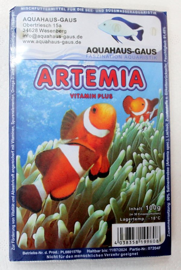 Artemia, 100gr Blister