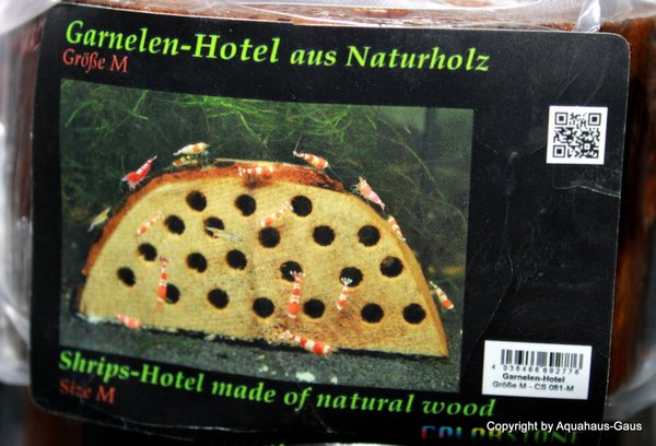 Garnelen Hotel halbrund, Naturholz